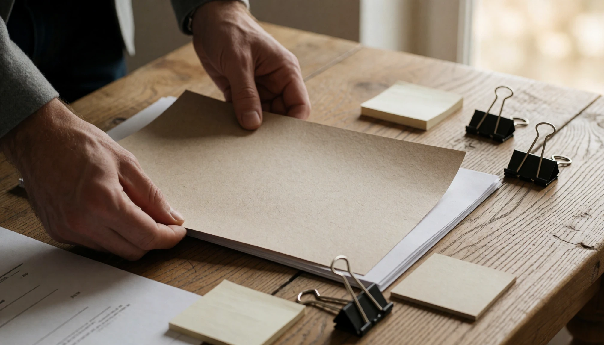 Brochure de marque employeur sur une table